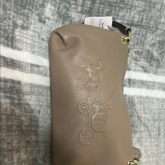 Coach Tan Leather Crescent Shoulder Bag - Picture 3 of 6